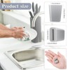 Romooa 40 Pieces Hard Rubber Feet for Sink Grid Sink