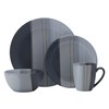 Pfaltzgraff Parker Gray 16 Piece Dinnerware Set, Service for 4,
