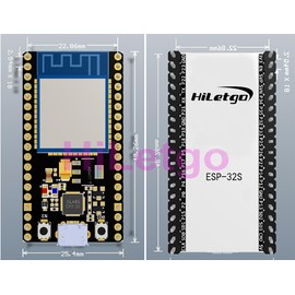 HiLetgo ESP-WROOM-32 ESP32 ESP-32S Development Board 2.4GHz Dual-Mode WiFi + Bluetooth Dual Cores Microcontroller Processor Integrated with Antenna RF AMP Filter AP STA for Arduino IDE
