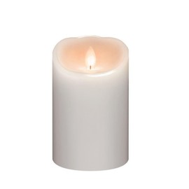 The Whitehurst Company Battery Operated Flameless LED Pillar Candle - 5" - White