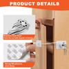 KOVOSCH 2Pcs Fridge Locks,Cupboard Locks,Window Locks for Children Safety,Window Restrictors