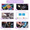 100 Pcs Auto Car Mini Blade Fuses Assortment Kit,Professional Blade