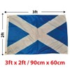 NWFlags Outdoor Heavy Scotland Flag 3ft x 2ft 110d Knitted