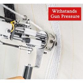 DABLINE 80" x 80" Large Overlocking Primary Tufting Cloth for Rug Tufting with Marked Lines, Monks Cloth for Punch Needle