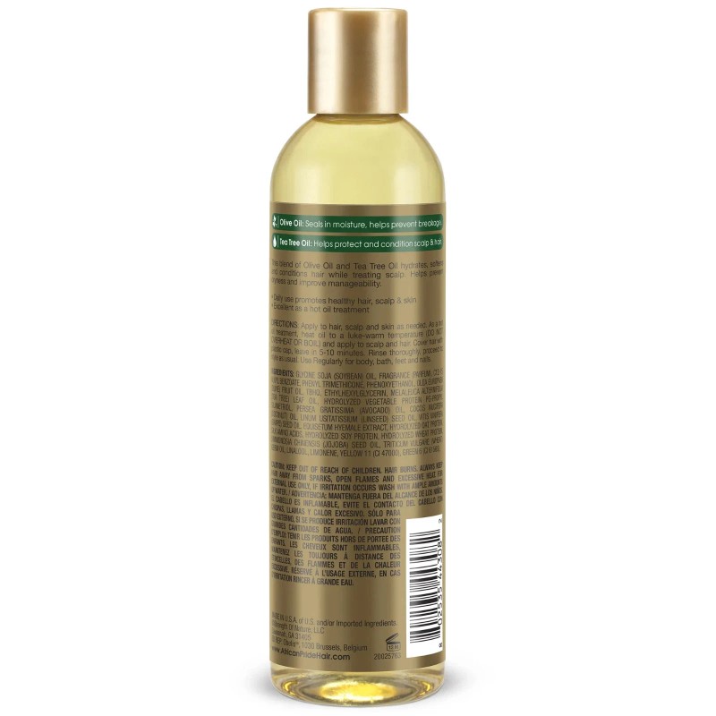 African Pride Olive & Tea Tree Growth Oil Treatment Anti-Breakage