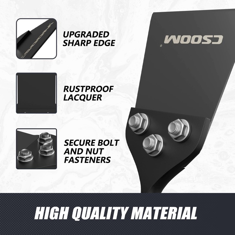CSOOM 4 Inch & 5 Inch Wide SDS-Plus Floor Scraper