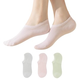 [TSGarden] 靴下 15%天然シルク 極薄ソックス レディース 靴下 ゼロ拘束 極薄 通気性 抗菌防臭 吸湿発散性 ボートソックス 3足組 34-40