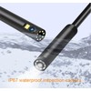 Triple-Lens Borescope, 1080P Endoscope Camera with Light - 4.5" Flexible