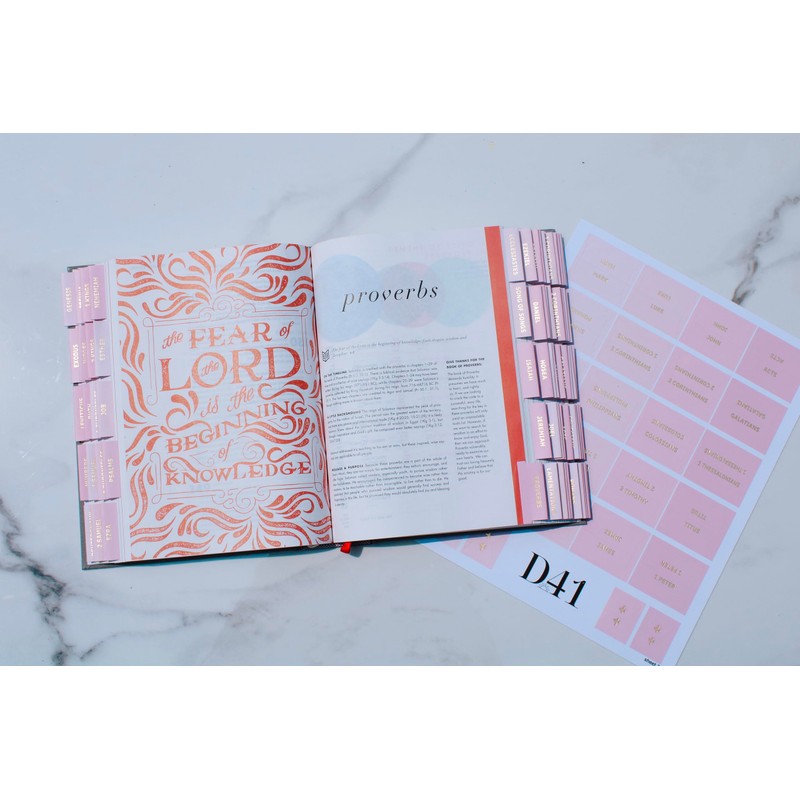 D41 Decorative Bible Tabs for Women (96 Pieces) - Earth