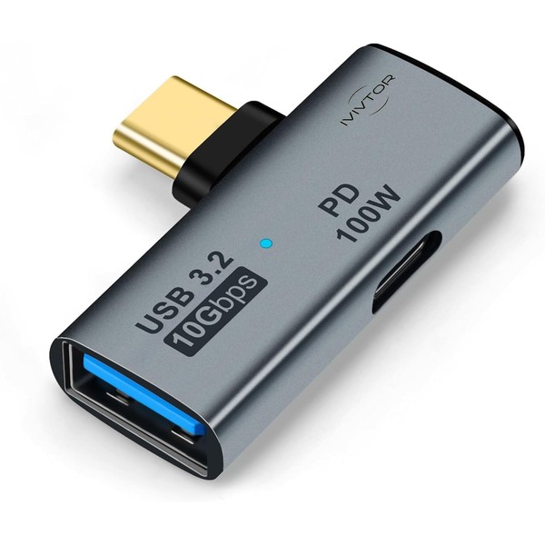 IVIVTOR USB C 2-in-1 Adapter - USB C to USB