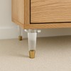 LC LICTOP Clear Acrylic Sofa Legs with Brass Tip 4.7