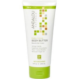 Andalou Naturals Kukui - Manteca corporal nutritiva de cacao, 8 onzas