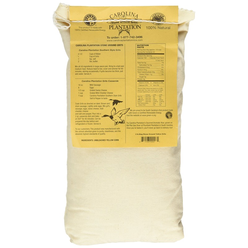 CAROLINA PLANTATION Stone Ground Yellow Grits, 32 OZ