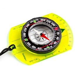 Orienteering Compass - Hiking Backpacking Compass - Advanced Scout Compass Camping and Navigation - Boy Scout Compass Kids - Childrens Compasses for Map Reading - Baseplate Compass Survival