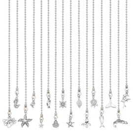 HOBBIESAY 16 Styles Sea Animal Ceiling Fan Pull Chain 33.5cm Decorative Fan Pull Chain Pendant Extension Ceiling Fan Danglers Ornaments for Light Lamp Home Decoration
