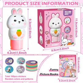 KERANEET Sticker Stamp Rabbit Stamp Sticker Stamp Children's Sticker Stamp Children's Sticker Stamp Rabbit Children Stamp Children Stamp Children from 2 Years Party Gifts for Children Birthday Gift