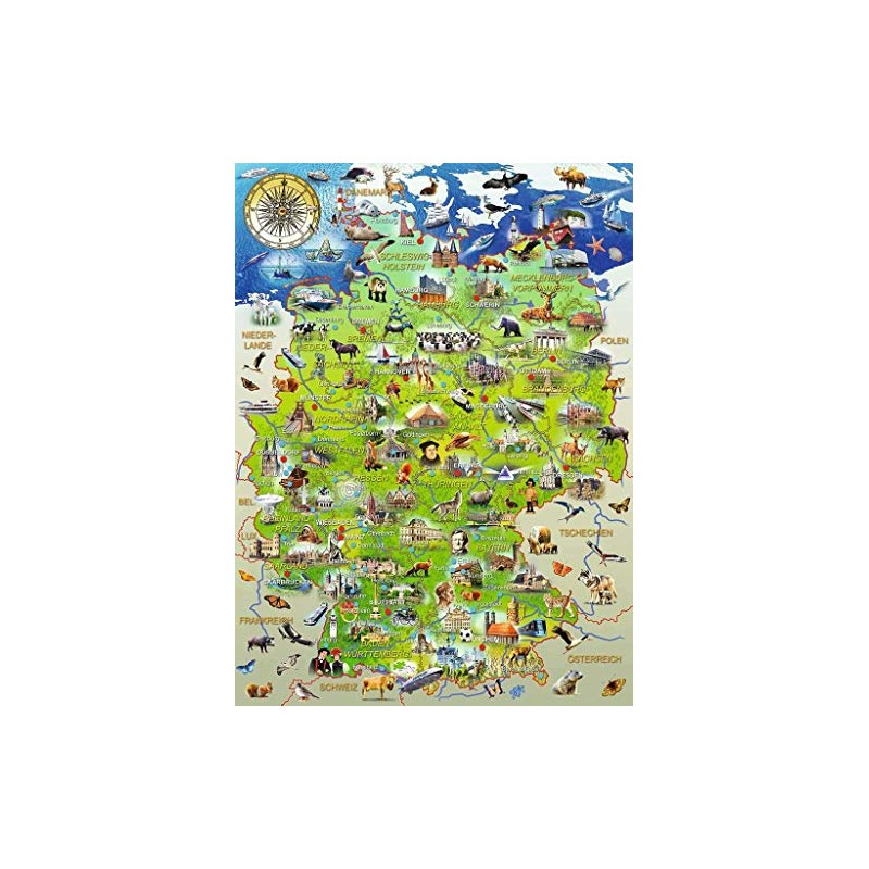 Ravensburger Puzzle 10049 My Map of Germany