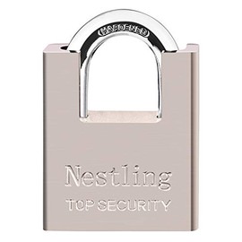 Nestling 60mm Padlock Best Used for Warehouse, Container, Garage, Shutter, Storage Units, Sheds, Garages, Fences High Security Padlock with 4 Keys