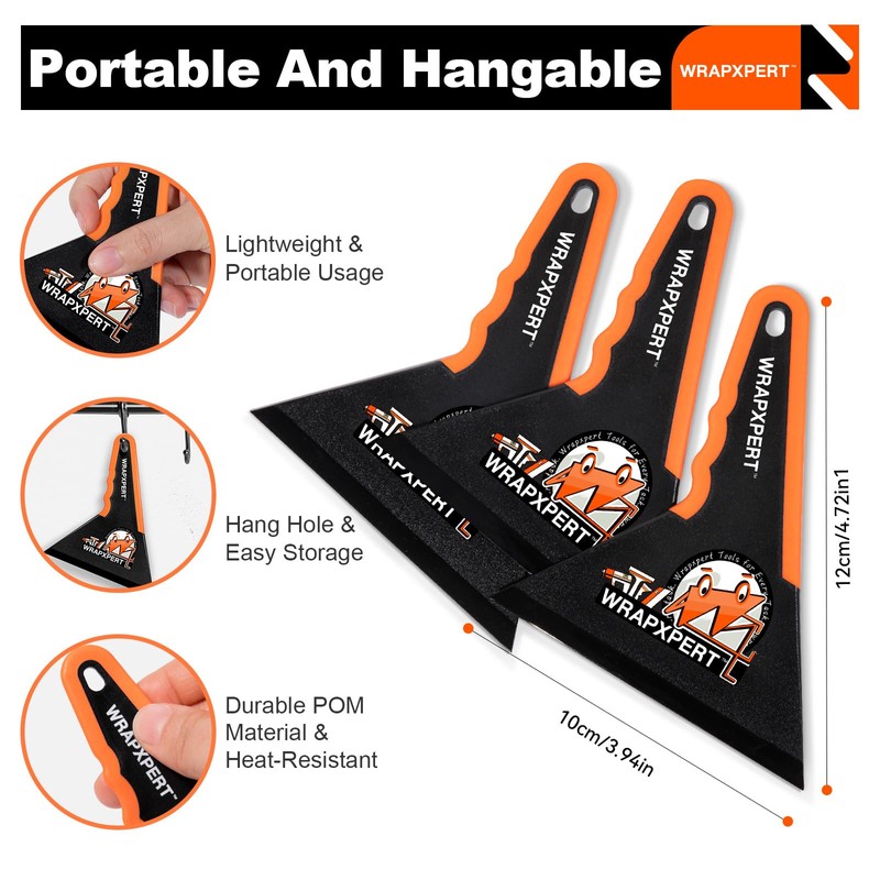 WRAPXPERT Window Tint Squeegee Triangle Contour Squeegee Corner Card Car