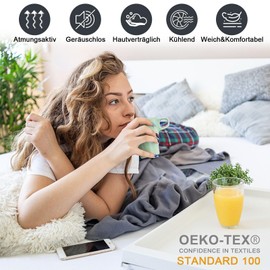 ohano Waterproof Mattress Protector, 160 x 200 cm Fitted Sheet, Waterproof and Breathable Mattress Cover, Incontinence Mattress Topper, Moisture Protection, Fitted Sheet, for All Seasons, Beige