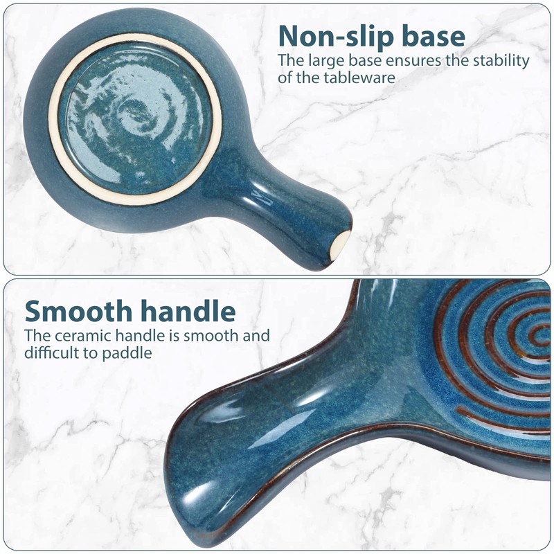 Spoon Cradle, Ceramic Spoon Rest Large Heat-Resistant Cooking Spoon Rest