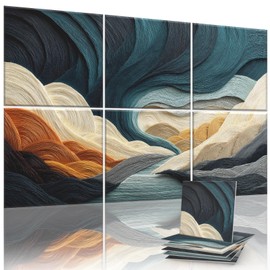 6 Pack Sound Absorbing Panels 72x48 Inch Decorative Acoustic Panels Acoustic Wall Panels for Home Office Studio Quick and Easy Setup