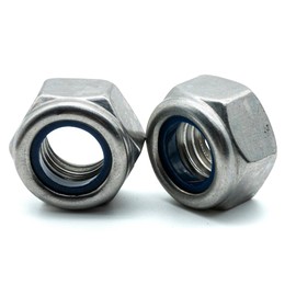 Hippo Hardware M16 (16mm) Nyloc Nuts Insert Nylon Lock Nuts Stainless Steel A2 Type T DIN985 (Pack of 1)