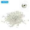 PATIKIL 3mm Silver Filled Spacer Beads for Jewelry Making, 100