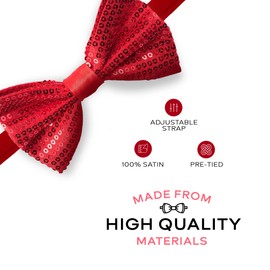 Man of Men Bowtie - Sequin - Assorted - 12pk