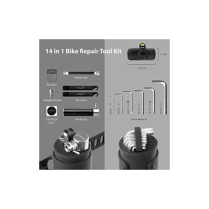 BONE Kit de Reparación de Bicicletas Portátil
