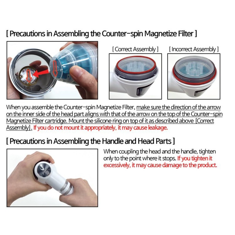 Poseion BT100SW Showerhead Head Body Replacement