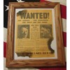 Framed World War Two, WW2 Newspaper. Nazi ADOLF HITLER Wanted