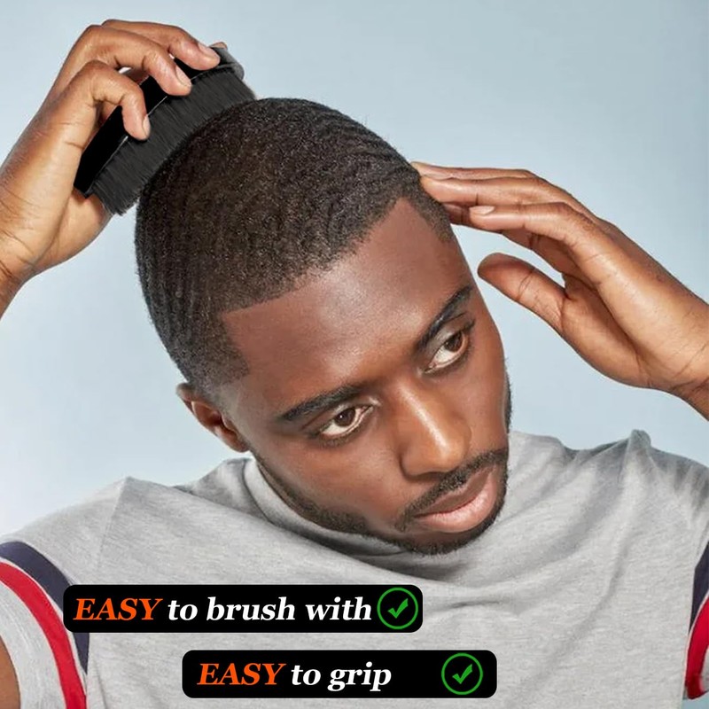 Soft Wave Brush for Men 360 - LexRory Curved Boar