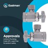 Eastman 1/2 Inch FIP x 3/8 Inch OD Compression Multi-Turn