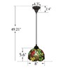 UYYTBPA Pendant Lights, Tiffany Grape Style Stained Glass Hanging lamp,