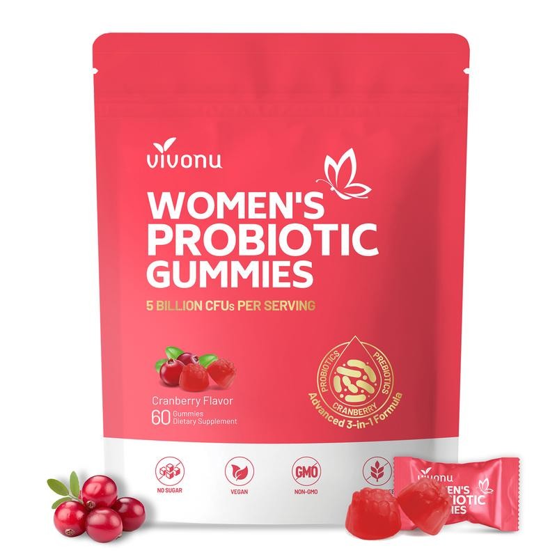 Cranberry Probiotic Gummies | Targeting Body Odor, Women's Health, and