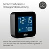 Braun BC08B-DCF Digital Travel Alarm Clock Central European Time Zone