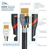 CSL- Ultra HD 4K HDMI Cable White/Red/Black V2 Single Black