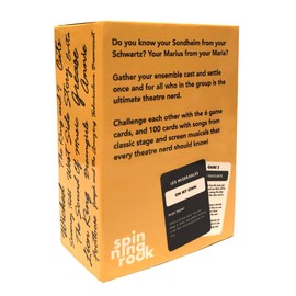 spinningrock 100 Songs Every Theatre Nerd Should Know - Ultimate Musical Theatre Card Game - Classic Deck