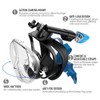G2RISE SN01 Full Face Snorkel Mask with Detachable Snorkeling Mount,
