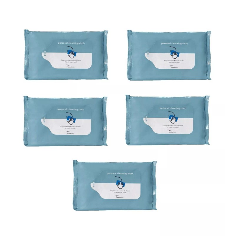 Cardinal Bath Wipe Disposable Washcloths Incontinence Moist Wipes, 210 wipes