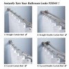 Uigos Shower Curtain Hooks Rings, Rust-Resistant for Bathroom Shower Rods