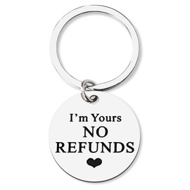 I'm Yours Keychains Husband Birthday Gift from Wife Wedding Anniversary Engagement Gifts for Couples Funny Boyfriend BF Gifts for Him from GF Girlfriend Fiancee Bride Christmas Gifts for Her Women