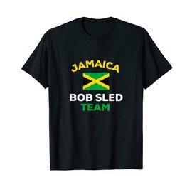 Jamaica Bobsled Team Jamaican Flag Bobsledding Country T-Shirt