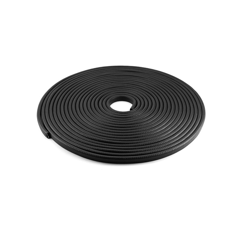 QWORK 50 Feet EPDM Rubber Edge Trim Seal Strip, Fits