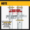 VIVIDA 1-3/8" x 2-3/8" Chain Link Gate Hinge Latch Kit,