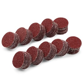 SPEEDWOX 40 Grit Hook and Loop Sanding Discs for Drill Grinder Rotary Tools No Hole