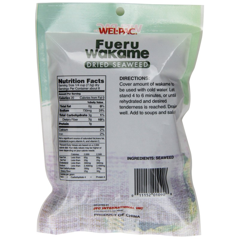 Welpac Seaweed, Fueru Wakame, 2 Ounce (Pack of 36)