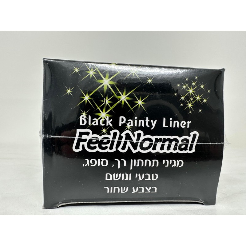 Feel Normal Disposable Black Panty Liners for Women 36 pcs