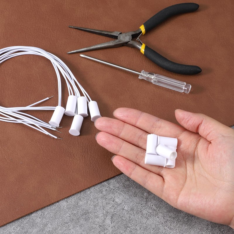 5 Sets Magnetic Door Switch RC-33 NC Recessed Wired Security